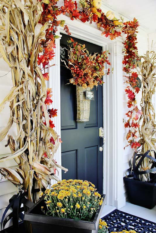 Fall Front Door Decorations Farmhouse Decor #falldecor #fallfrontdoor #frontdoor #decorhomeideas