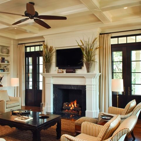 Fireplace mantel between doors #fireplacemantel #fireplace #mantel #homedecor #decorhomeideas