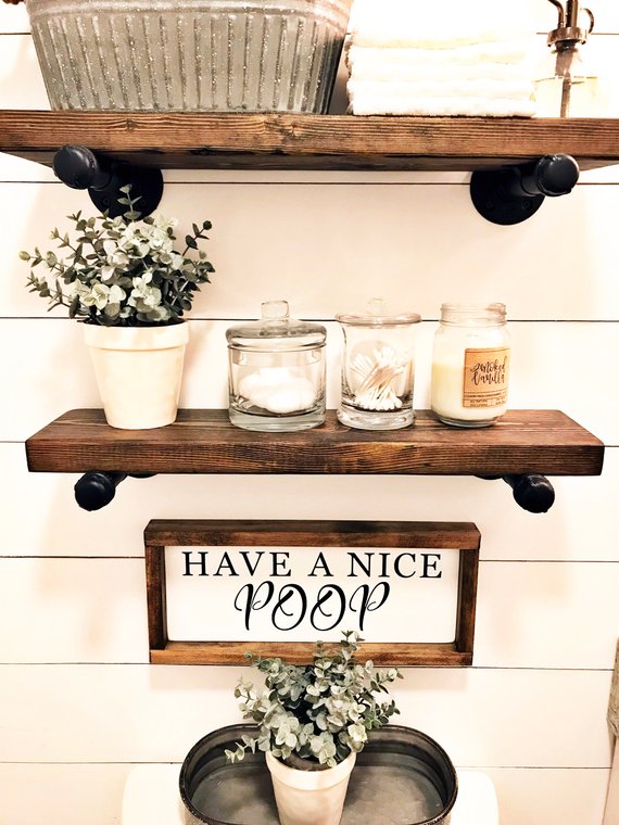 Have a nice poop Country Bathroom Sign #countrybathroom #countrydecor #bathroom #farmhouse #decorhomeideas