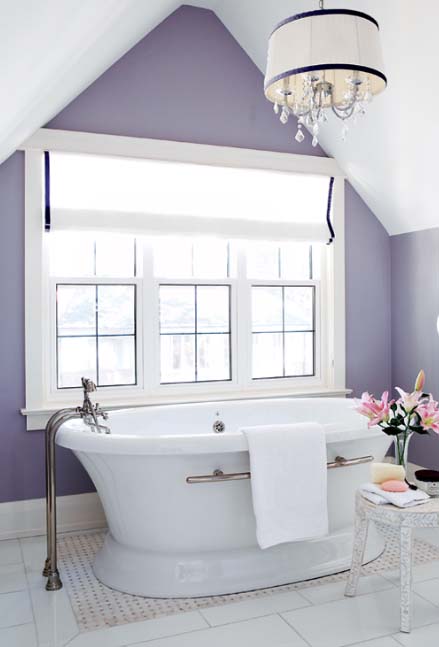 Light purple bathroom #purplebathroom #purple #bathroom #lavender #bathroomideas #decorhomeideas