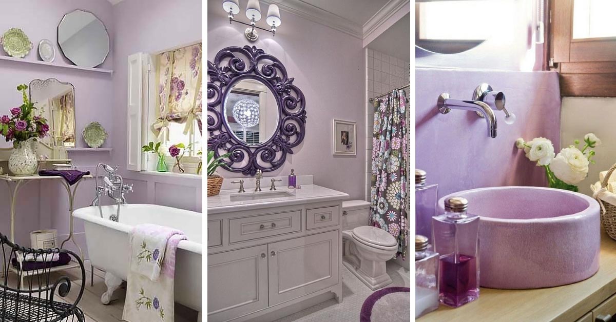 Purple Bathrooms