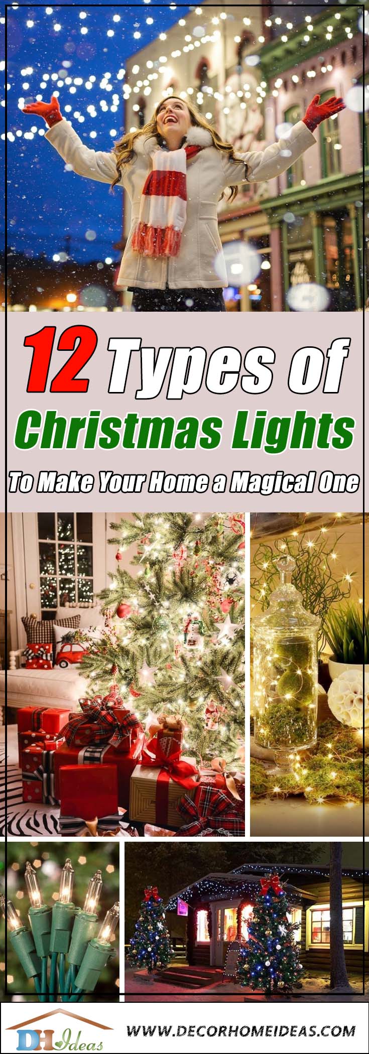 12 Types Of Christmas Lights #Christmaslights #Christmas