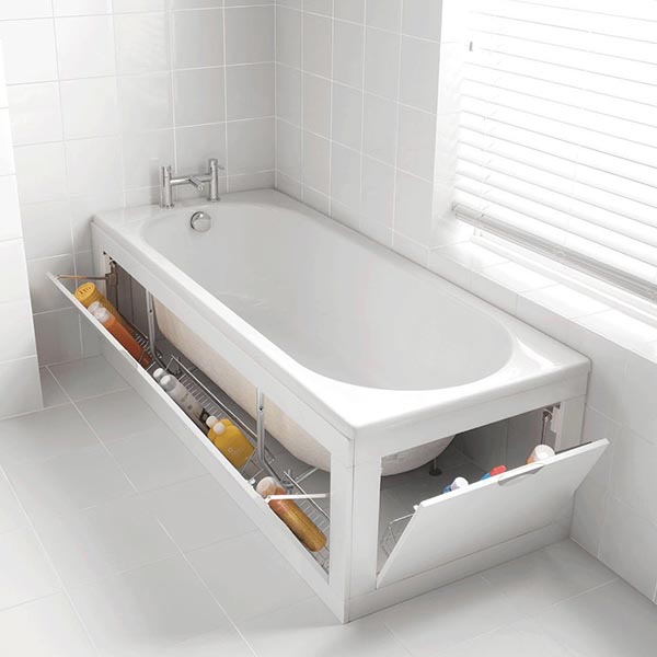 Bathtub With Storage #bathtub #tub #cooltub #bathroom #decorhomeideas