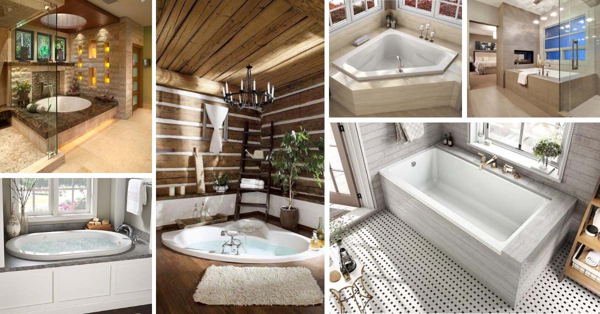 24 Fabulous Drop In Tub Ideas And, How To Frame Around A Bathtub
