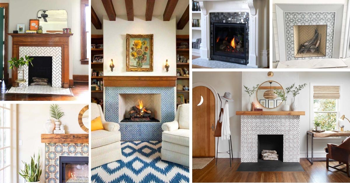 28 Most Beautiful Fireplace Tile Ideas, Best Type Of Tile For Fireplace Surround