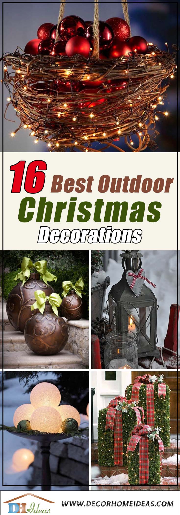 Best Outdoor Christmas Decorations #Christmasdecor #Christmas #outdoor #decorations #decorhomeideas