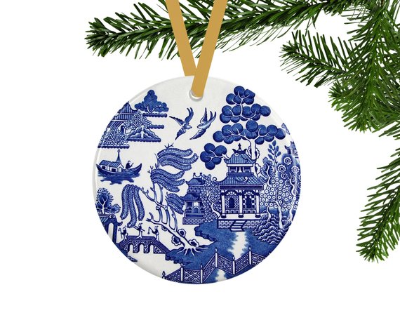 Blue Christmas Ornament #Christmas #Christmasdecor #blue #silver #turquoise #decorhomeideas