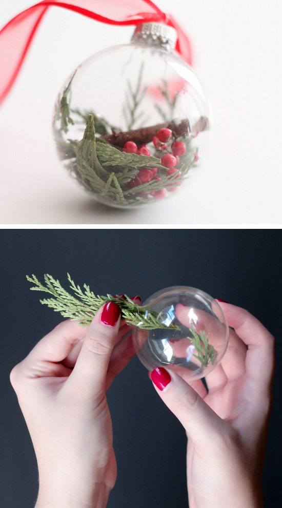 Botanical Christmas Tree Ornaments #Christmas #Christmasdecor #budget #diy #decorhomeideas