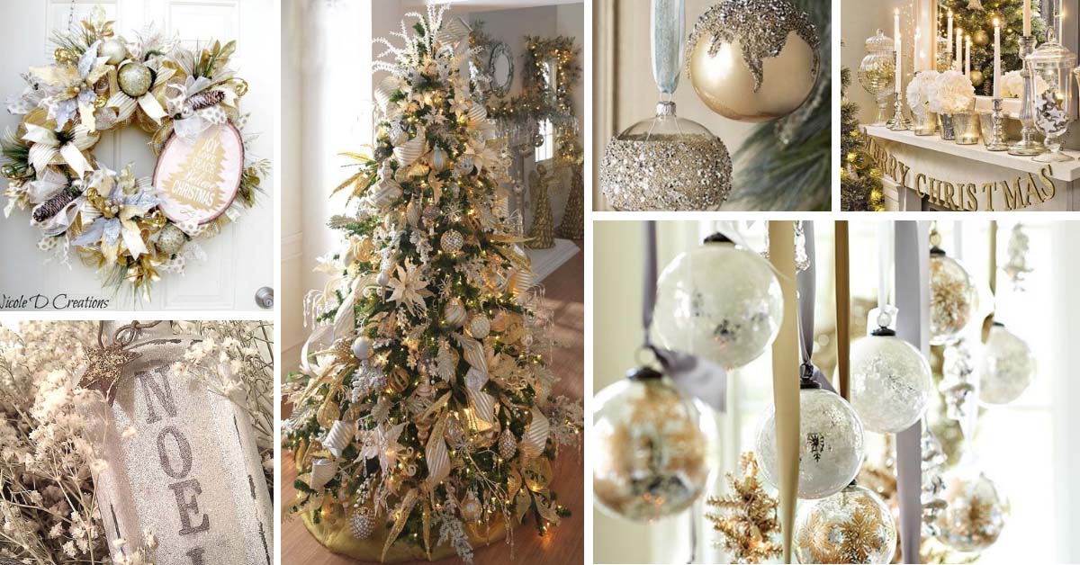 Christmas Decor In Gold And Silver