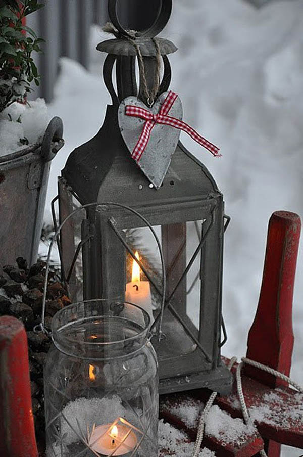 Christmas Lanterns Decoration #Christmasdecor #Christmas #outdoor #decorations #decorhomeideas