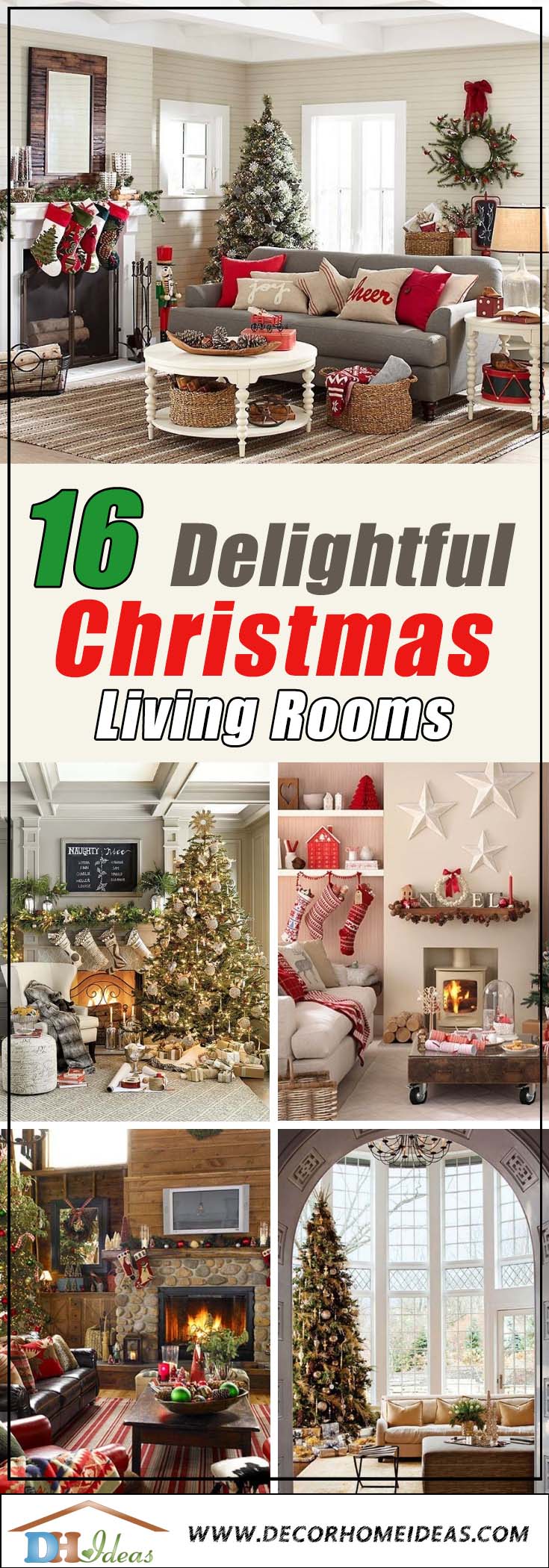 Christmas Living Rooms #Christmasdecor #Christmas #livingroom #decorhomeideas