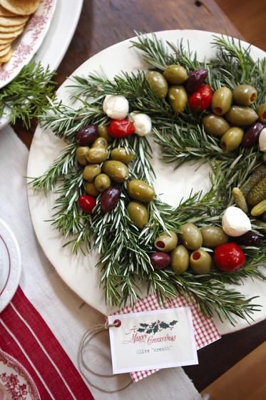 Christmas Olive Platter