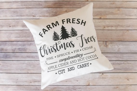 Christmas Pillow Cover #farmhouse #Christmas #Christmasdecor #farmhousedecor #decorhomeideas