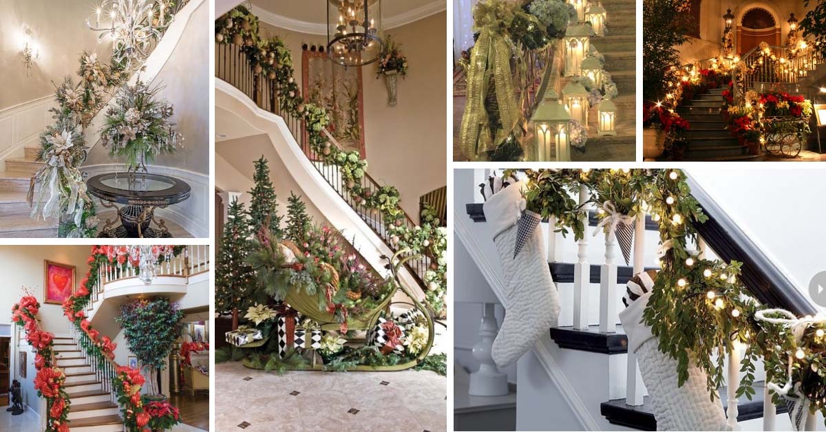 Christmas Staircase Decoration