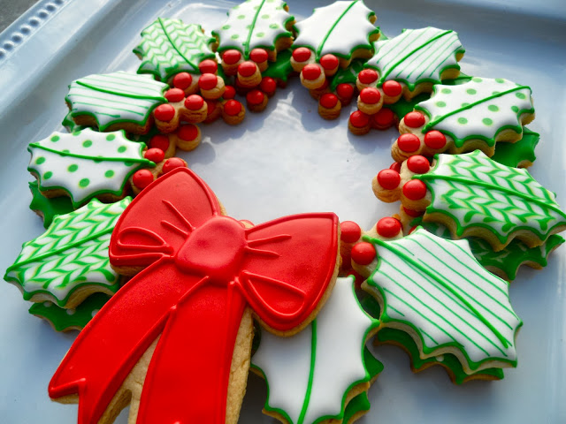 Christmas Wreath Made Of Cookies