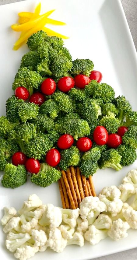 Christmas platter broccoli