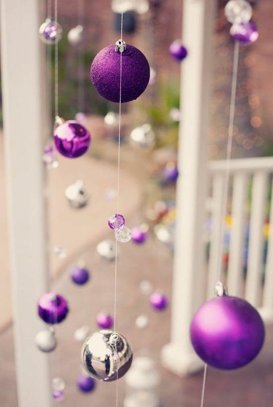 Purple Christmas Decorations Ideas