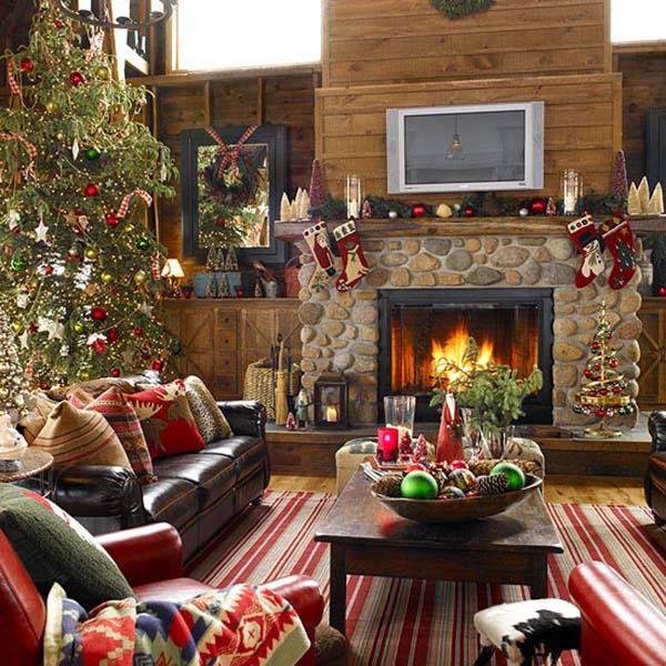 Classic Living Room Christmas Decor #Christmasdecor #Christmas #livingroom #decorhomeideas