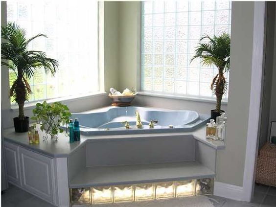 Corner Drop In Luxury Bathtub #dropintub #bathtub #tub #ideas #decorhomeideas