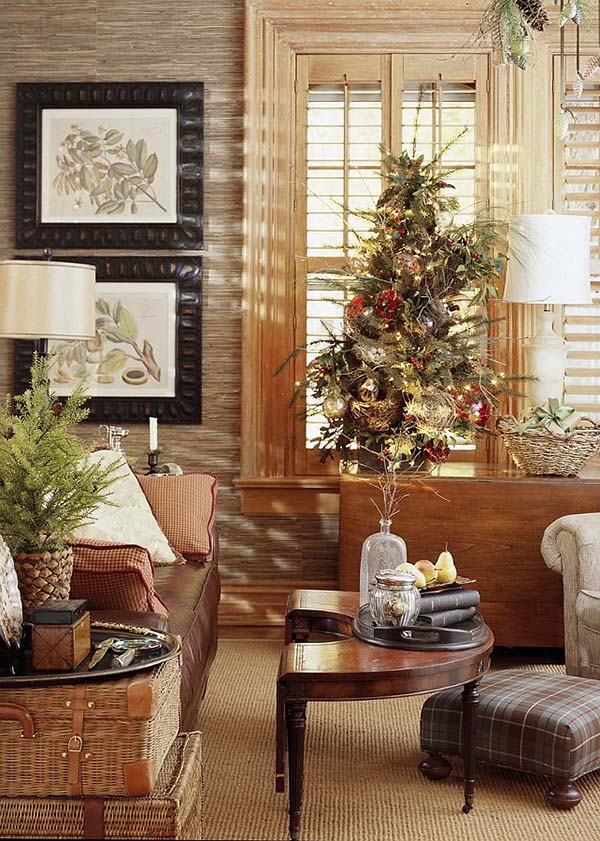 Cozy Small Space Living Room #Christmasdecor #Christmas #livingroom #decorhomeideas