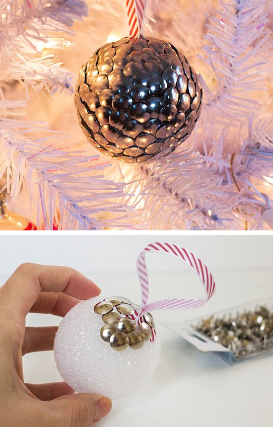 DIY Thumbtack Ornament #Christmas #Christmasdecor #budget #diy #decorhomeideas