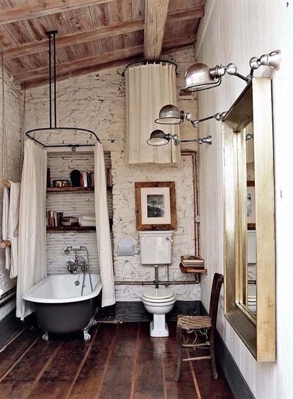 Farmhouse Design Bathroom Tub