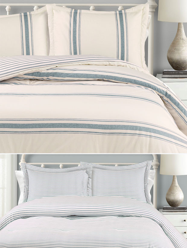 Farmhouse Stripe Bedroom Comforter Set #rusticbedroom #rustic #bedroom #farmhouse #decorhomeideas