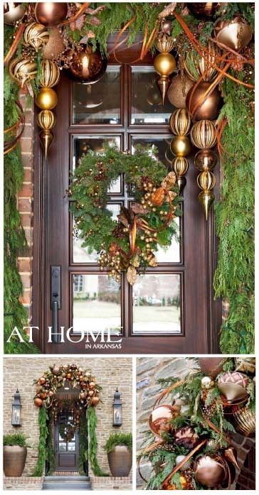 Front Door Christmas Decorations With Ornaments