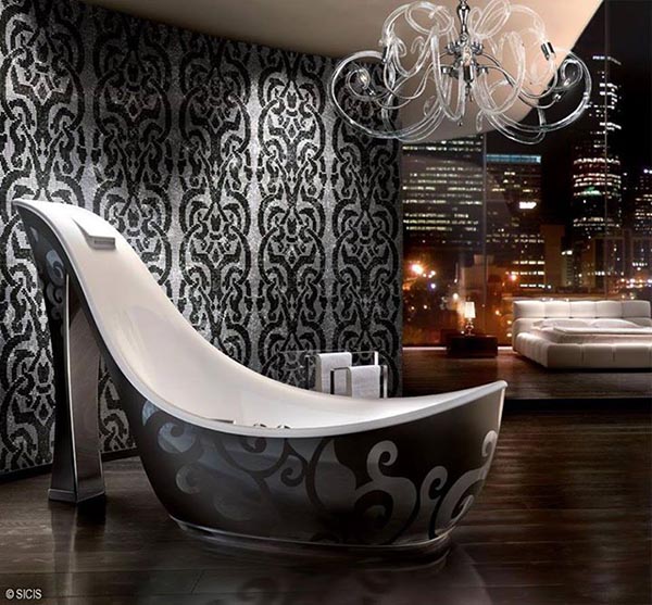 High Heel Design Bathtub #bathtub #tub #cooltub #bathroom #decorhomeideas