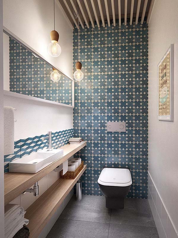 Narrow Bathroom Design #bathroom #narrow #narrowbathroom #decorhomeideas