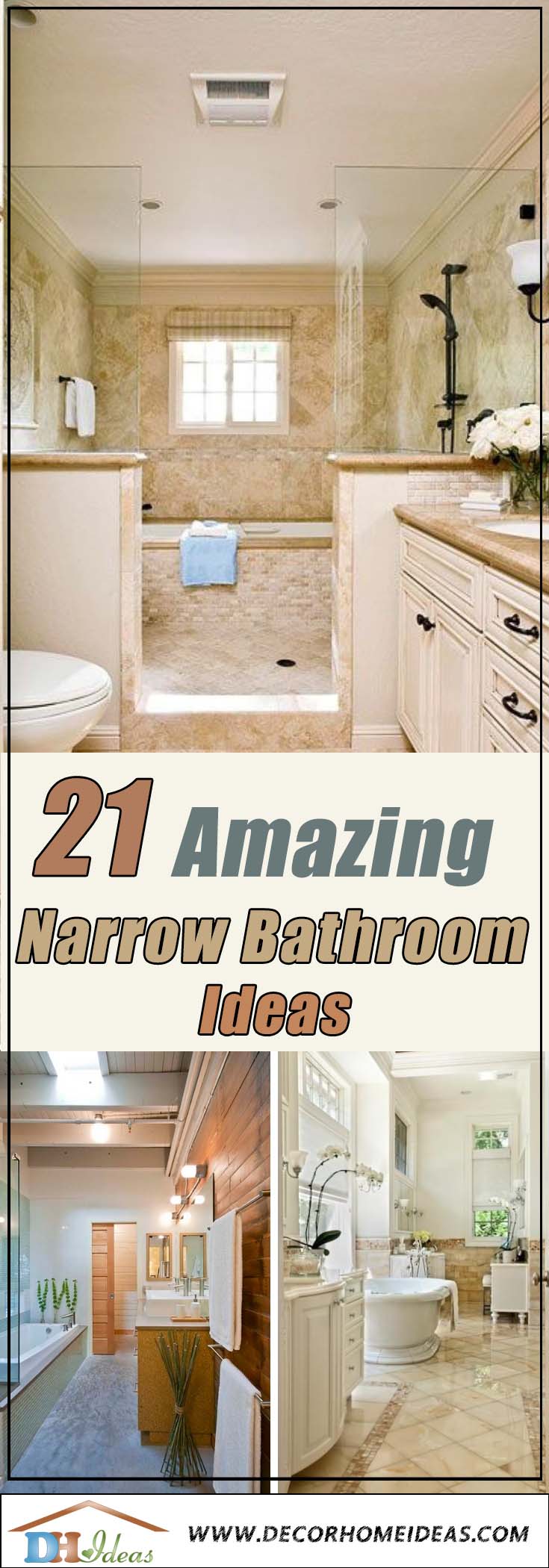 21 Amazing Narrow Bathroom Ideas Decor Home Ideas