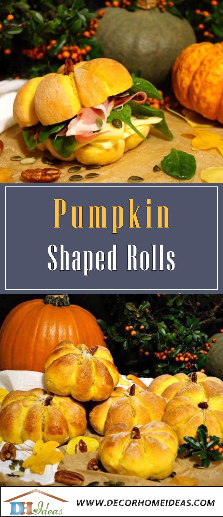 Pumpkin Shaped Rolls