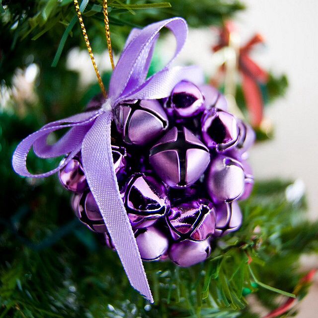 Purple Christmas Tree Ornament #Christmasdecor #purple #Christmas #decorhomeideas