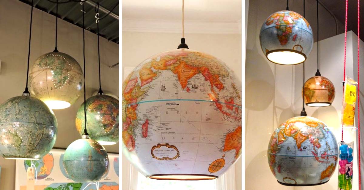 Recycled Vintage Globes
