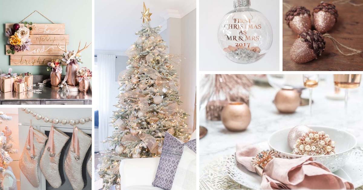 Rose Gold Christmas Decoration Ideas