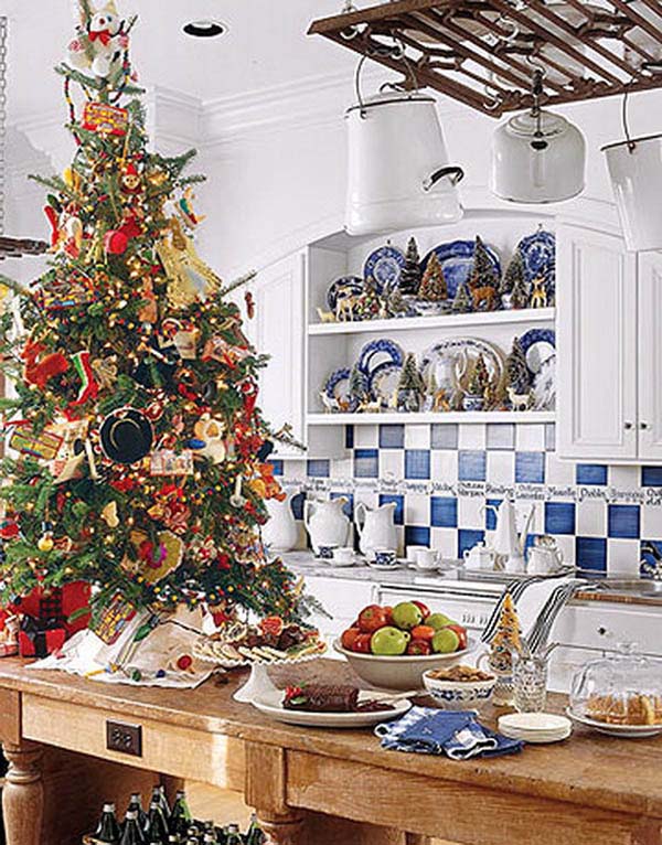 Rustic Design Christmas Kitchen #Christmas #Christmasdecor #kitchen #Christmaskitchen #decorhomeideas