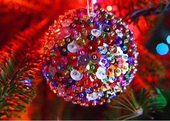 Sequin Sparkles Ornament #Christmas #Christmasdecor #budget #diy #decorhomeideas