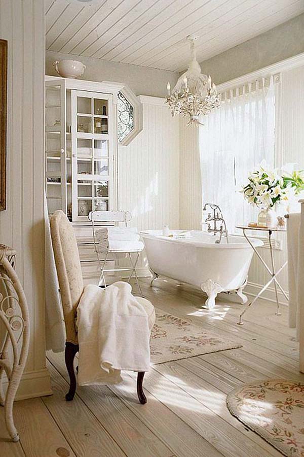 Shabby Chic Bathroom Tub Ideas