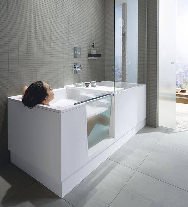 Shower and bathtub #bathtub #tub #cooltub #bathroom #decorhomeideas