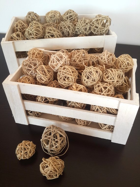 Wicker Balls Rustic Decor #rusticbedroom #rustic #bedroom #farmhouse #decorhomeideas