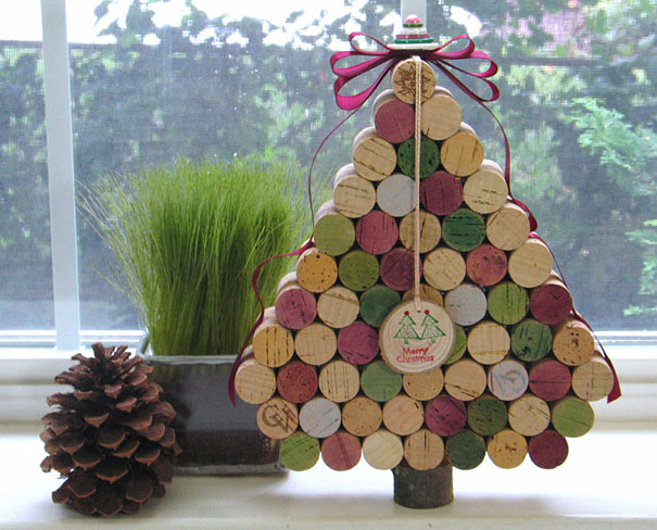 Wine Cork Christmas Tree #Christmas #Christmastree #homemade #DIY #Christmasdecor #decorhomeideas