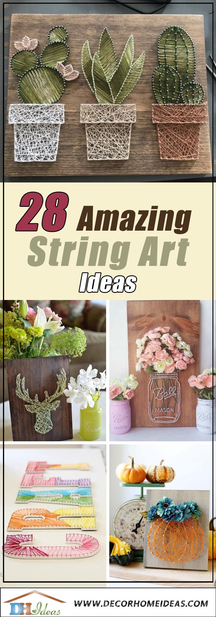 Best String Art Ideas #stringart #diy #stringartideas #decorhomeideas