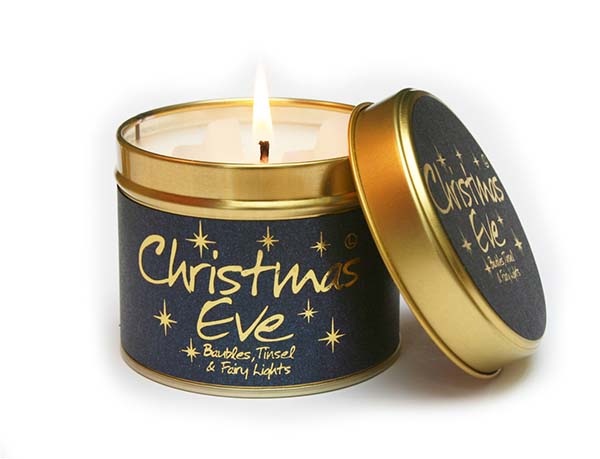 Christmas Eve Candle #Christmas #Christmasdecor #gold #navyblue #decorhomeideas