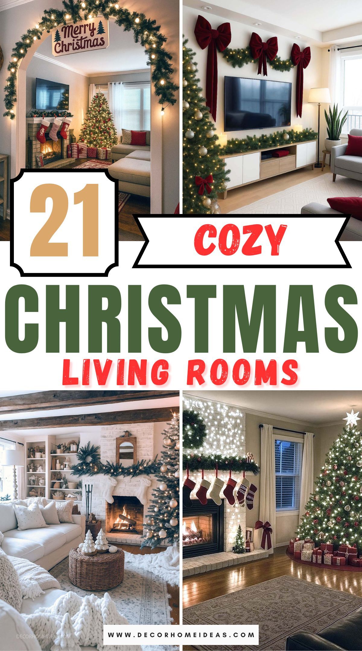 Christmas living rooms