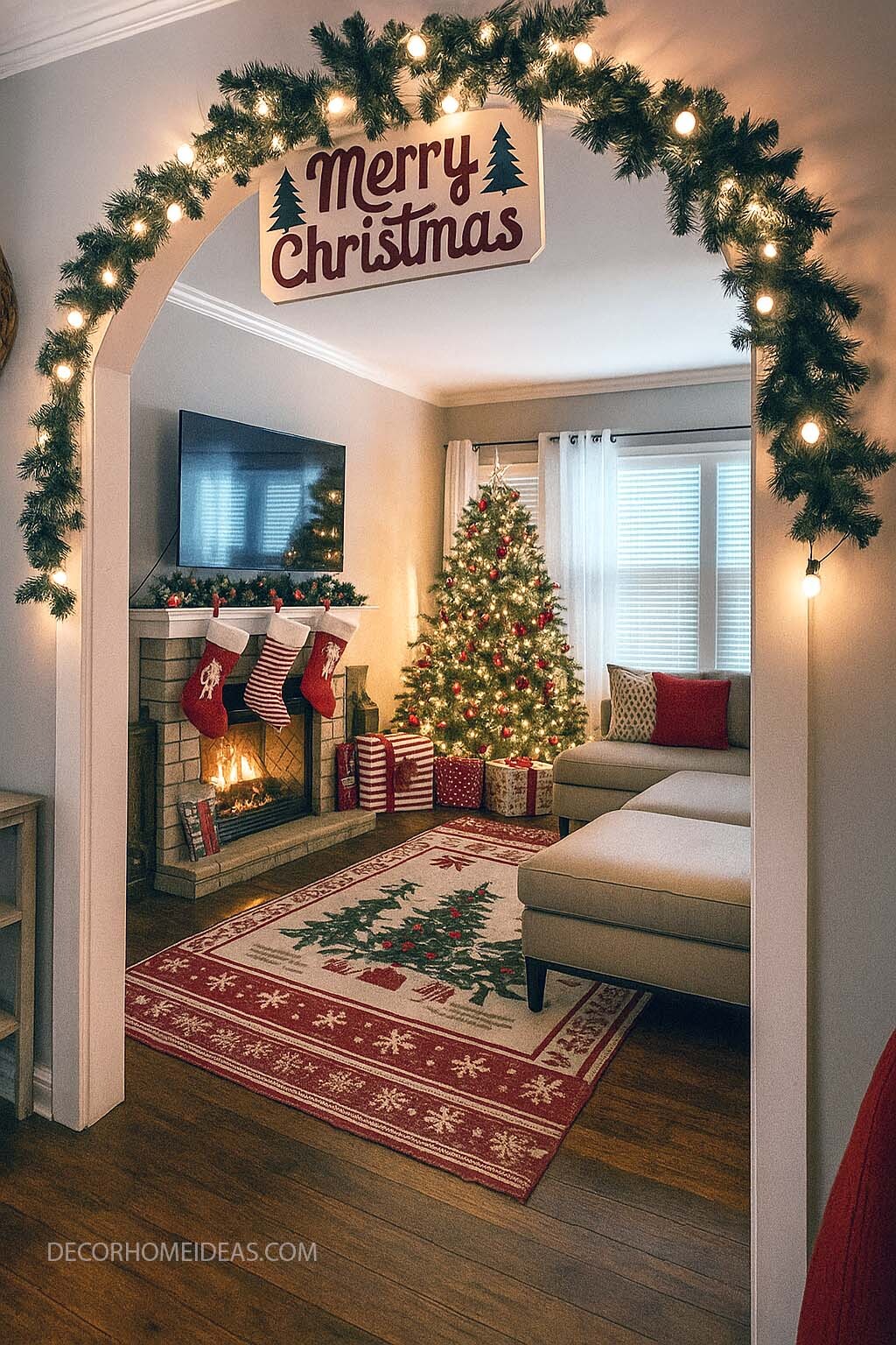 Cozy Christmas Living Room