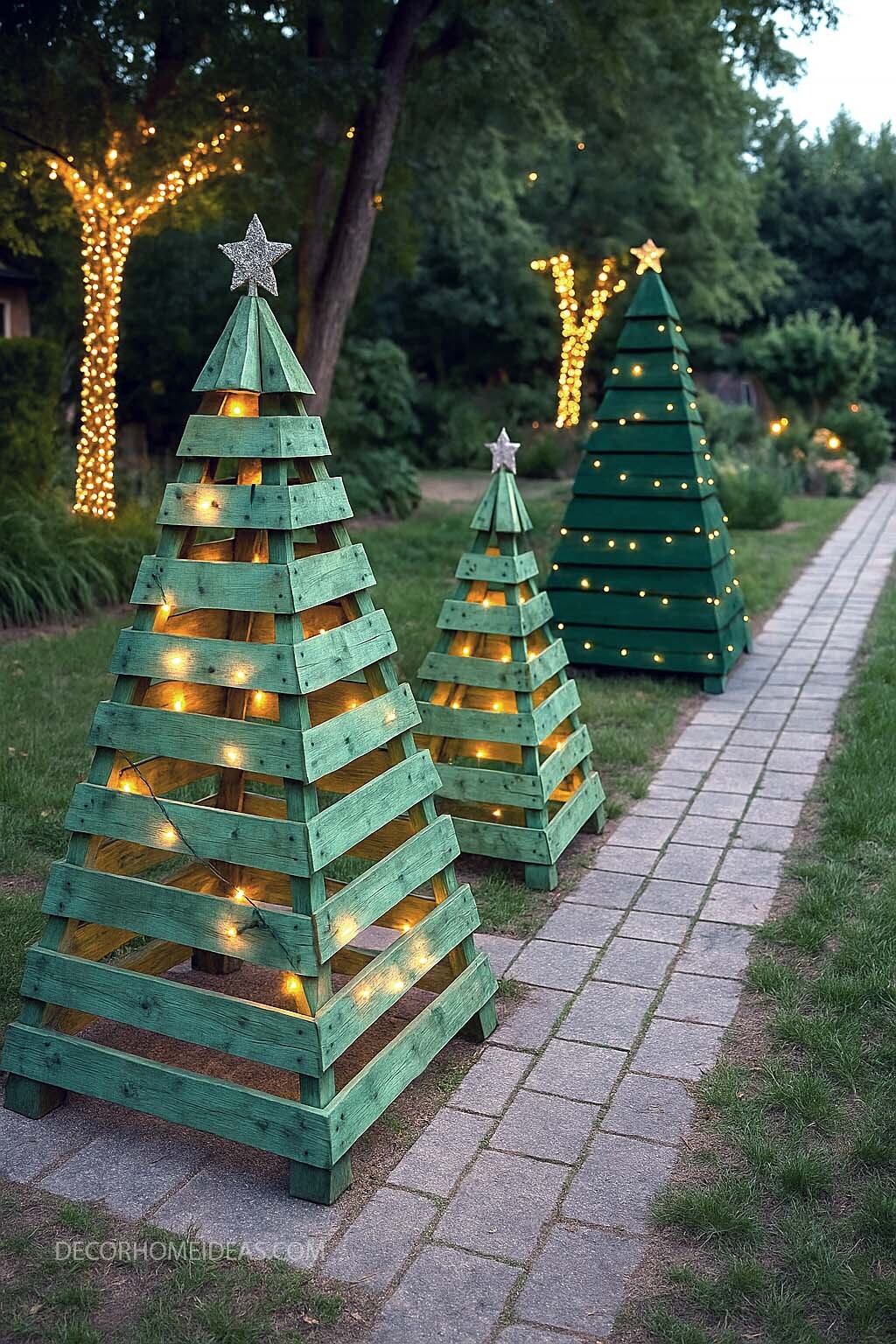 DIY Pallet Christmas Trees