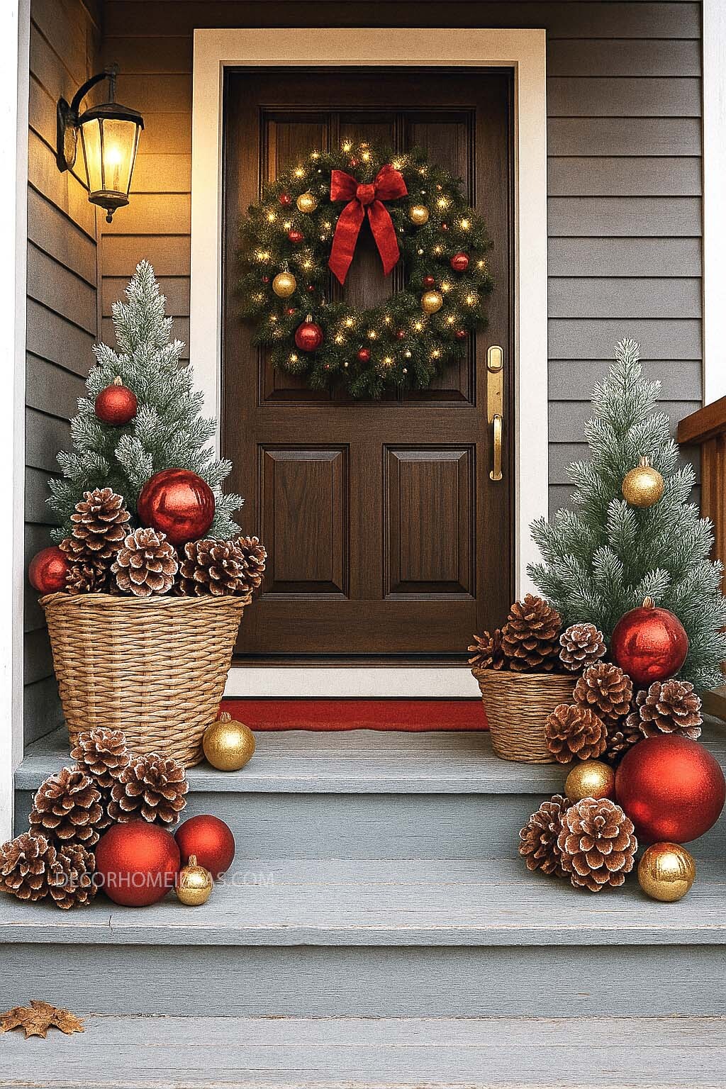 Inviting Christmas Front Porch Decor