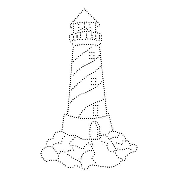 Lighthouse String Art Pattern