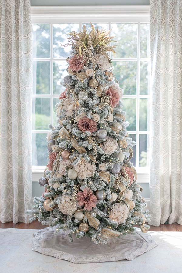 Pink and Gold Christmas Tree