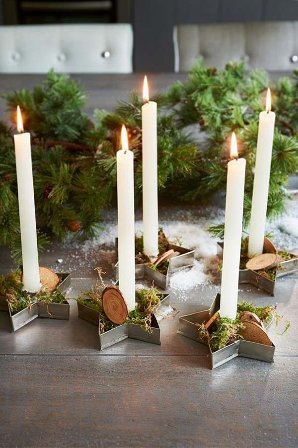 Christmas Candle Table Decoration